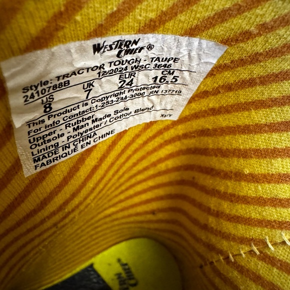Western Chief Tractor Tough Rain Boot Toddler Size 8 - Picture 6 of 10